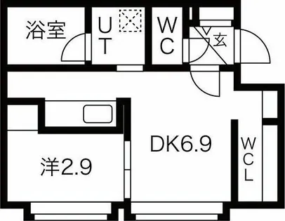 Mtria学園前【1階】の間取り