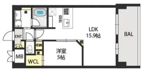 グランマーレ小路駅前【3階】の間取り