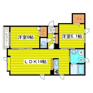 ファミーユ本町【2階】の間取り