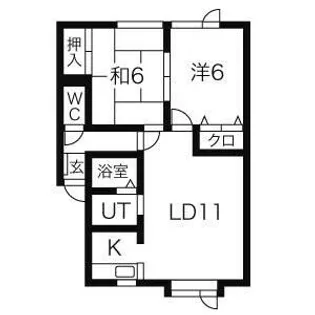 マルシマハイツ【2階】の間取り