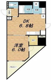 アプライズ西長堀【4階】の間取り
