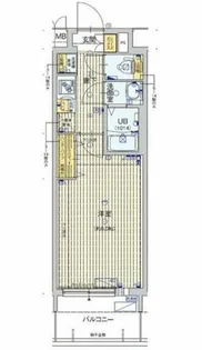 フォーリアライズ梅田レーベン【10階】の間取り