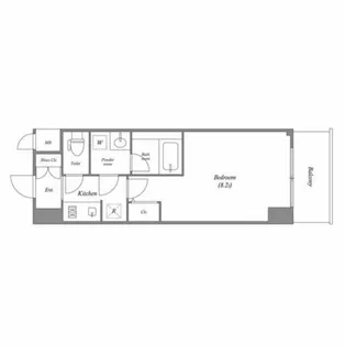 Fortuney大手前【2階】の間取り