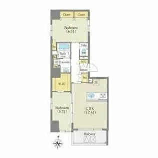 ルーエ錦【10階】の間取り