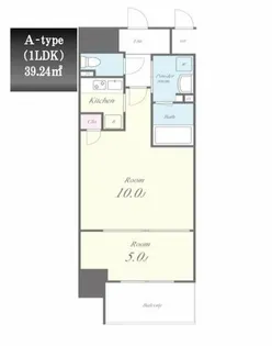 ブリリアントジュネス本町【5階】の間取り