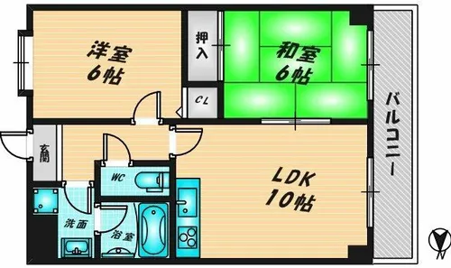 ルディシアコート【604号室】の間取り