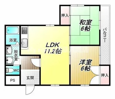 イズミハイツ【1階】の間取り