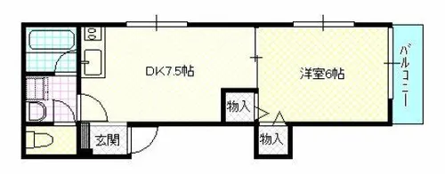 エステート大久保【203号室】の間取り