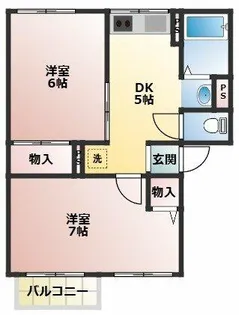 ソファレ美苑【2A号室】の間取り