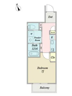 COZY川名本町【0404号室】の間取り