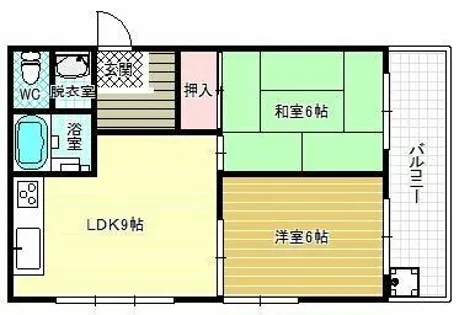 エクセレント我堂【1階】の間取り