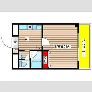 ステージ橦木【7階】の間取り