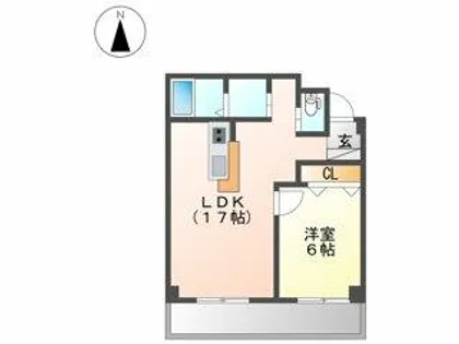 信和元町ハウス【1階】の間取り