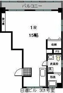 渡辺日進ビル【301号室】の間取り