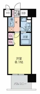グラマシー京橋【5階】の間取り
