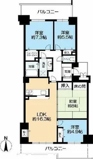 ラ・フォルテ西神中央3番館【9階】の間取り