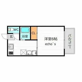 コーポせいまB【2階】の間取り