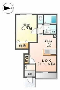 ハッピーヒル【1階】の間取り