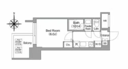 コンフォリア・リヴ大阪本町【6階】の間取り