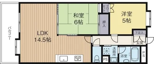 福岡県福岡市東区箱崎ふ頭3丁目【マンション】の間取り