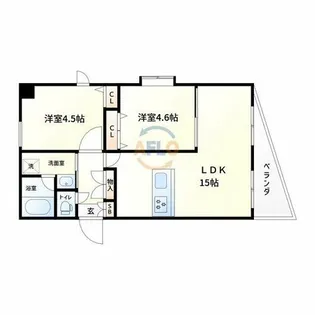 Cap De Rinbye【5階】の間取り