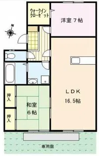 カサグランデⅡ【1階】の間取り