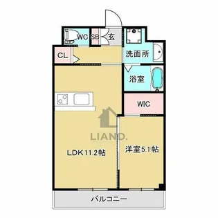 コンフォルト春日西Ⅱ【3階】の間取り