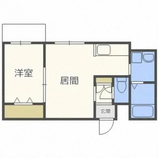 リデーレ西18丁目【1階】の間取り