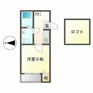 フロール尾頭橋【1階】の間取り