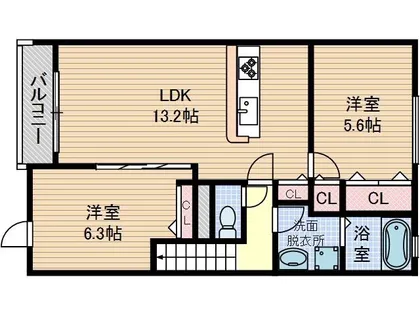 シエスタ千里丘【2階】の間取り