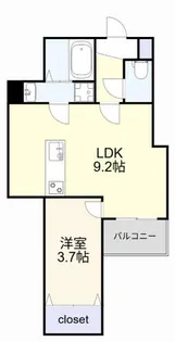 NOBREST【103号室】の間取り