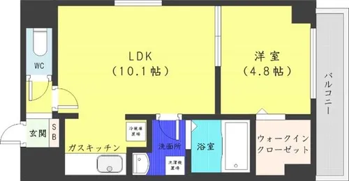 北海道札幌市中央区南二条西7丁目【マンション】の間取り