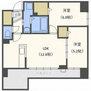 北海道札幌市中央区北一条西19丁目【マンション】の間取り