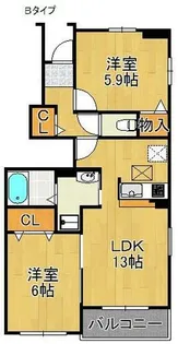 メゾン ド プラリネ【1階】の間取り