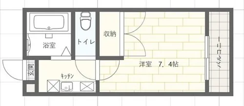 カルム三条町【1階】の間取り