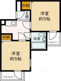 六龍苑岡町【3階】の間取り