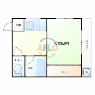清水谷喜多ビル【4階】の間取り