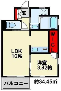 スタディ飛幡【703号室】の間取り