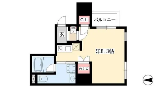 Comfortささしまライブ【3階】の間取り