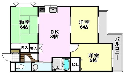 プリマベーラ【1階】の間取り
