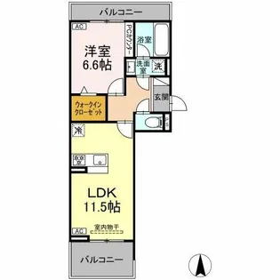ヴェル・エリタージュ【2階】の間取り
