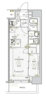 愛知県名古屋市中区新栄2丁目【マンション】の間取り