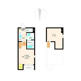 ポラリス星宮【1階】の間取り