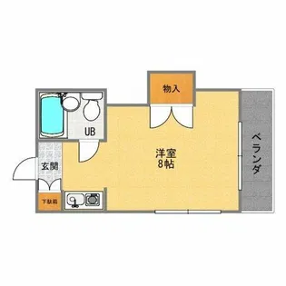 徳広マンション【3階】の間取り