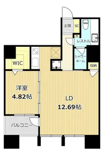 RE BLDG【11階】の間取り