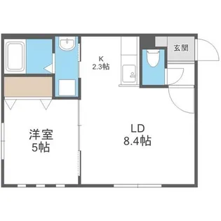 グランディール円山ウエスト【1階】の間取り
