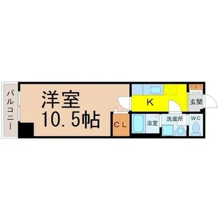 愛知県名古屋市中区栄1丁目【マンション】の間取り