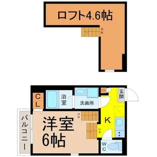 ハーモニーテラス田幡【2階】の間取り