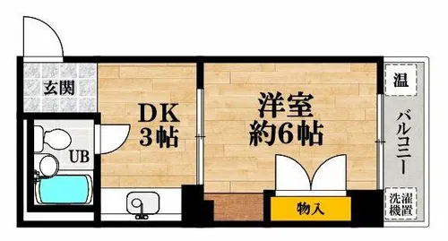 阿倍野橋山よしハイツ【6階】の間取り