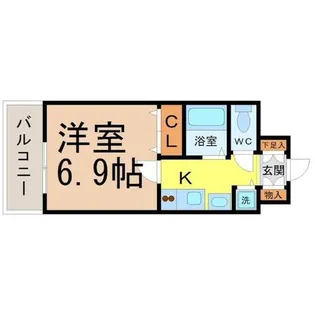 プレサンス泉セントマーク【5階】の間取り